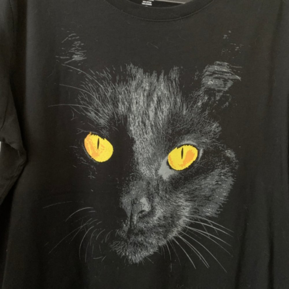 Way To Celebrate - Black Cat Halloween T-Shirt - Size 2X - Picture 3 of 4